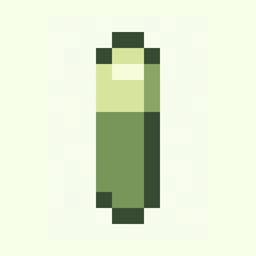 Battery Cell 16x16 pixel art template, gameboy palette