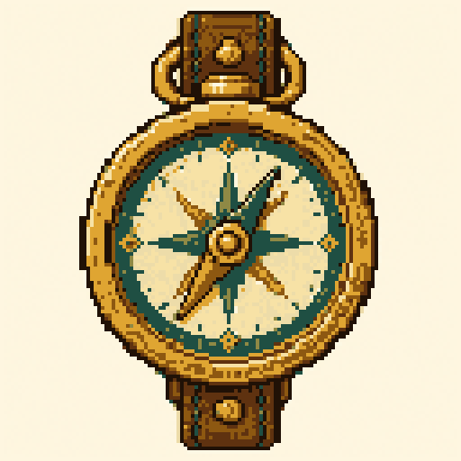 Magic Compass 128x128 pixel art template