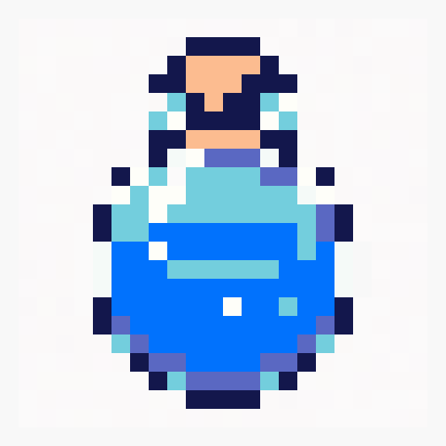 Mana Potion 24x24 pixel art template, bubblegum palette