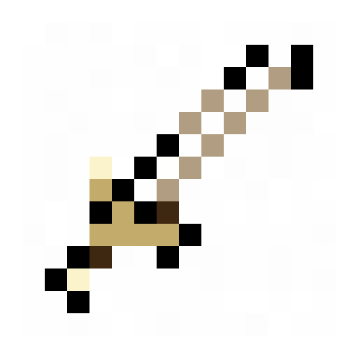 Mini Sword 16x16 pixel art template, nes palette