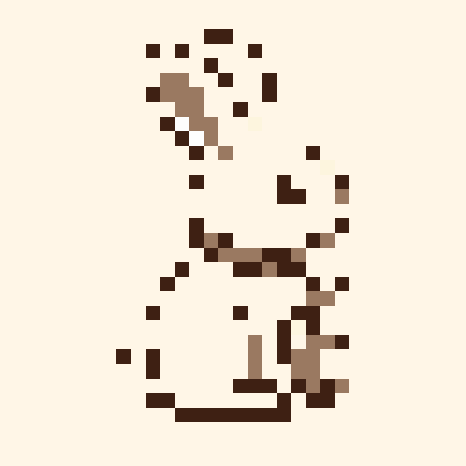 Moon Rabbit 32x32 pixel art template, tomodachi palette