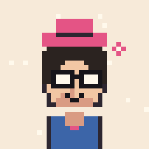 Island musician 32x32 pixel art template, tomodachi palette