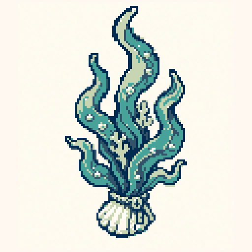 Seaweed Charm 128x128 pixel art template