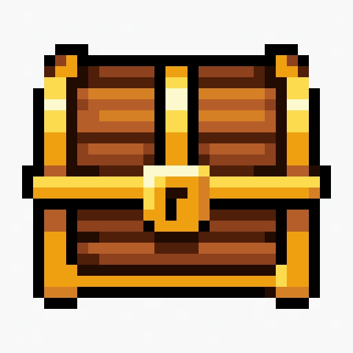 Treasure Chest 32x32 pixel art template