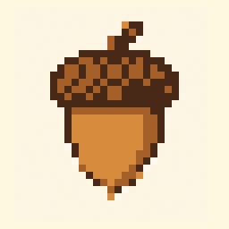 Acorn study 32x32 pixel art by goldenmouse194