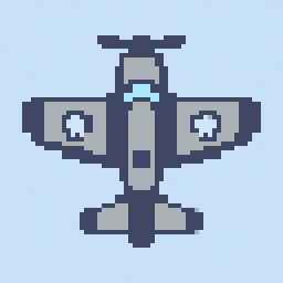 Airplane study 64x64 pixel art by heavylion523