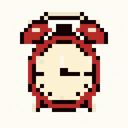 Alarm Clock study 32x32 pixel art by bigtiger663