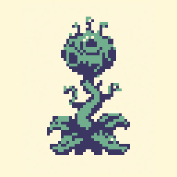 Alien Plant study 64x64 pixel art by heavylion523