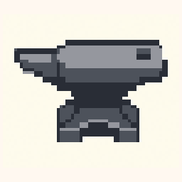 Anvil study 64x64 pixel art by whitebear599