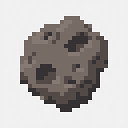 Asteroid study 32x32 pixel art by blueswan249