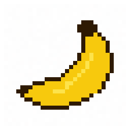 Banana study 32x32 pixel art by smallbird978