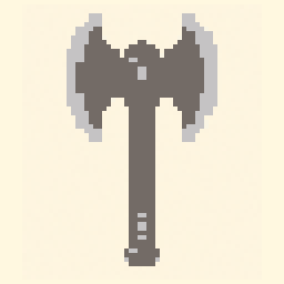 Battle Axe study 64x64 pixel art by purplefrog747