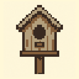 Birdhouse study 64x64 pixel art by heavylion523