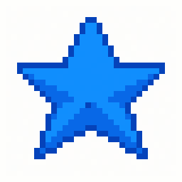 Blue Star study 32x32 pixel art by ticklishkoala407