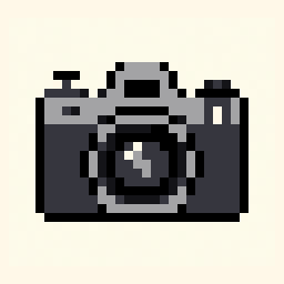 Camera study 32x32 pixel art by goldenmouse194
