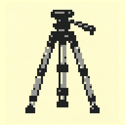 Camera Tripod study 64x64 pixel art by heavylion523