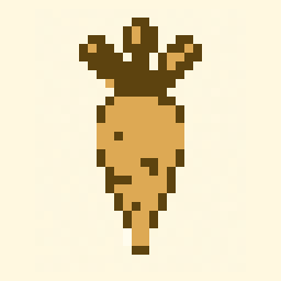 Carrot study 32x32 pixel art by heavybird748