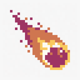 Comet study 32x32 pixel art by heavybird748