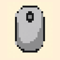 Computer Mouse study 32x32 pixel art by redbutterfly957