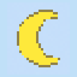 Crescent Moon study 32x32 pixel art by smallbird978