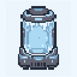 Cryo Pod study 64x64 pixel art by redladybug257