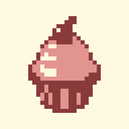 Cupcake study 32x32 pixel art by ticklishkoala407