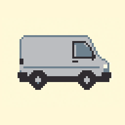 Delivery Van study 64x64 pixel art by ticklishfish263