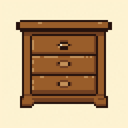 Dresser study 64x64 pixel art by angrypeacock788