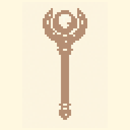 Enchanted Staff study 64x64 pixel art by organicladybug306