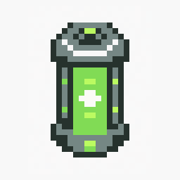 Energy Cell study 32x32 pixel art by goldenmeercat959