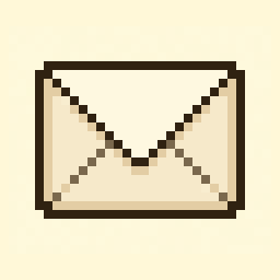 Envelope study 32x32 pixel art by redbutterfly957