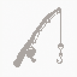 Fishing Rod study 64x64 pixel art by redladybug257