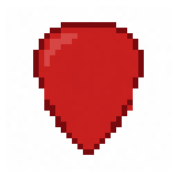 Guitar Pick study 32x32 pixel art by smallbird978