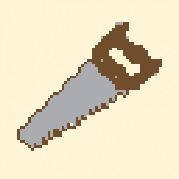 Hand Saw study 64x64 pixel art by heavylion523