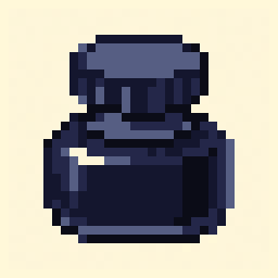 Ink Bottle study 32x32 pixel art by heavybird748
