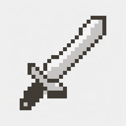 Iron Sword study 32x32 pixel art by goldenmouse194