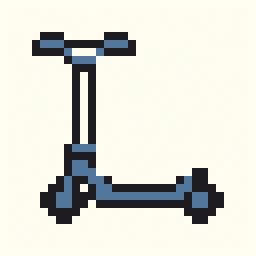 Kick Scooter study 32x32 pixel art by redbutterfly957