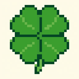 Lucky Clover study 32x32 pixel art by greenkoala977