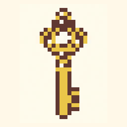 Magic Key study 32x32 pixel art by goldenmeercat959