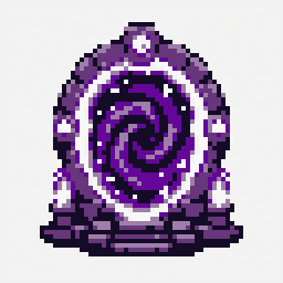 Magic Portal study 64x64 pixel art by angrypeacock788