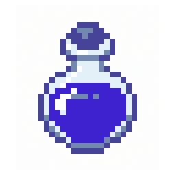 Mana Potion study 32x32 pixel art by bigtiger663