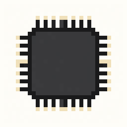 Microchip study 32x32 pixel art by ticklishkoala407