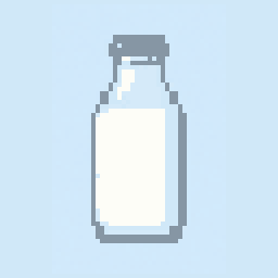 Milk Bottle study 64x64 pixel art by angrypeacock788