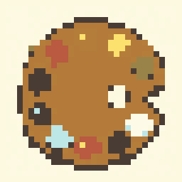 Paint Palette study 32x32 pixel art by blueswan249