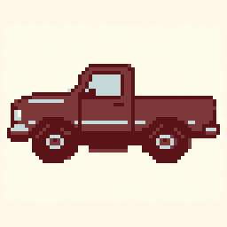 Pickup Truck study 64x64 pixel art by organicladybug306