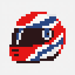 Racing Helmet study 32x32 pixel art by goldenmeercat959