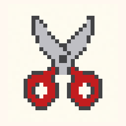 Scissors study 32x32 pixel art by ticklishpanda829