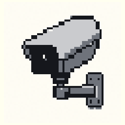 Security Camera study 64x64 pixel art by angrypeacock788