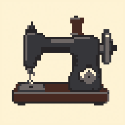 Sewing Machine study 64x64 pixel art by ticklishfish263