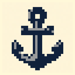 Ship Anchor study 32x32 pixel art by bigtiger663